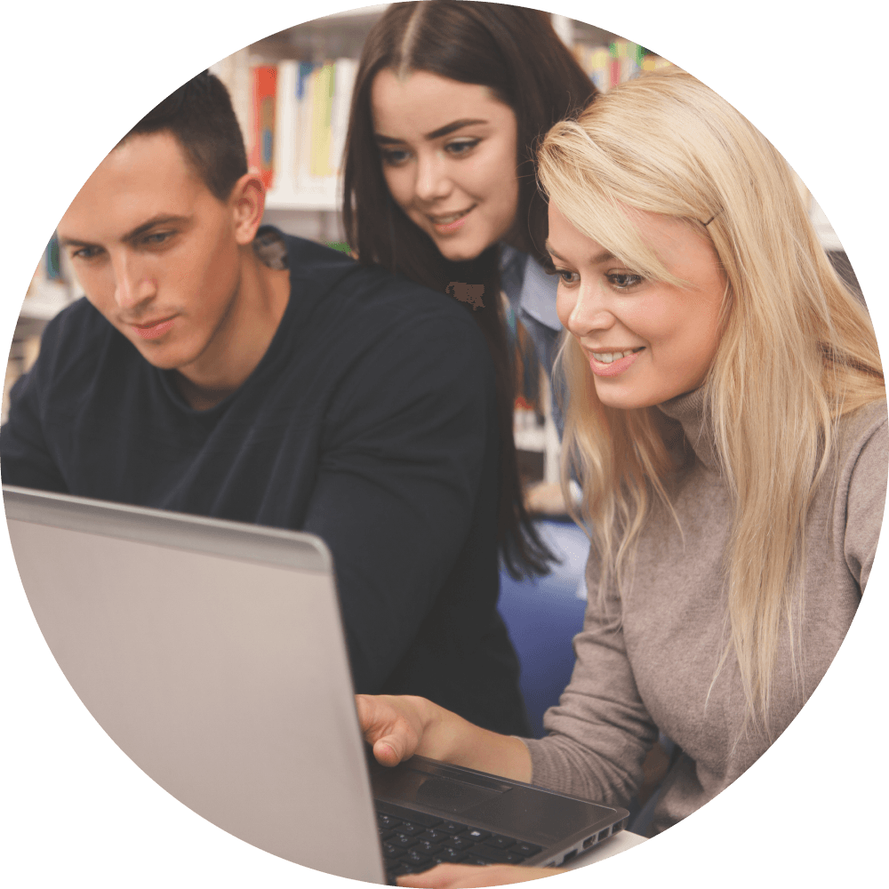 group-friends-enjoying-studying-together-library